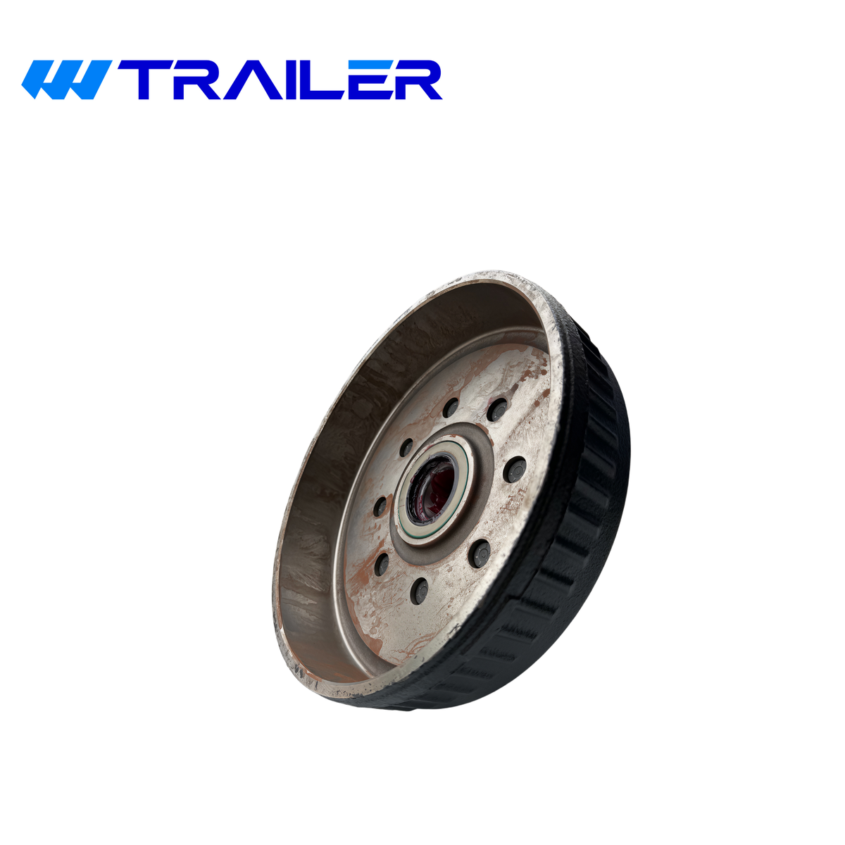 DEXTER 7K Pre-Greased Trailer Hub & Drum Kit - 8 on 6-1/2" Bolt Pattern, 1/2"-20 Studs, E-Z Lube (K08-219-1G)