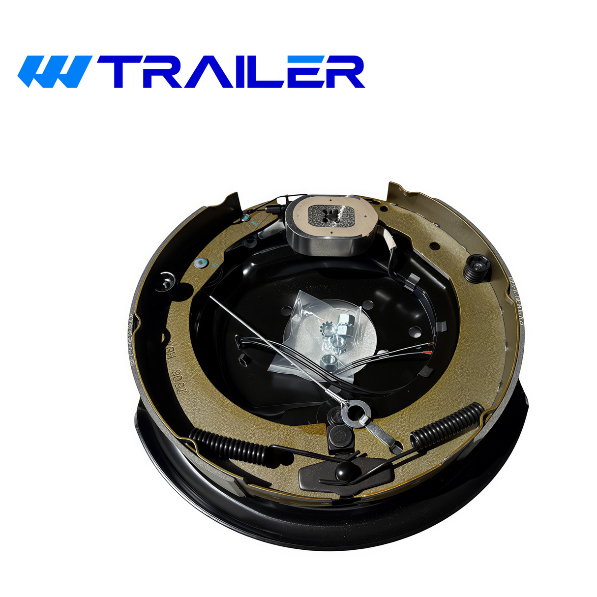 Trailer Parts Pro Forward Self-Adjusting Electric Trailer Brake Assembly - 12" x 2" Left Hand for 7K Axles (5-Bolt Flange, EB01-127)