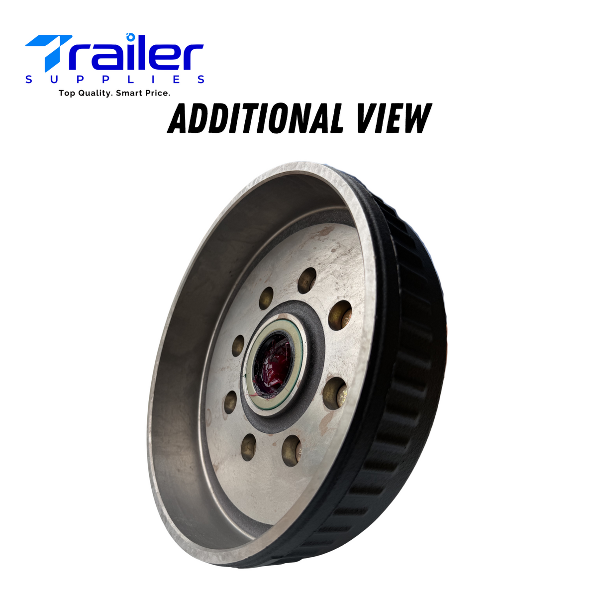 DEXTER Pre-Greased Trailer Hub and Drum Assembly Kit - 8 on 6.5" Bolt Pattern for 5.2K-7K Axles, 9/16" Stud (Model: K08-219-2G)
