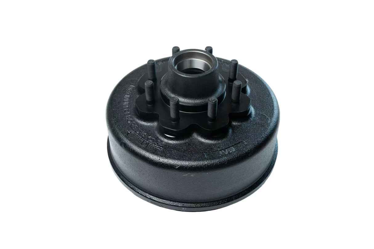 8,000 lb Axles Trailer Brake Drum with 8 Gold 5/8 press in Studs on 6-1/2 inches, Grease type