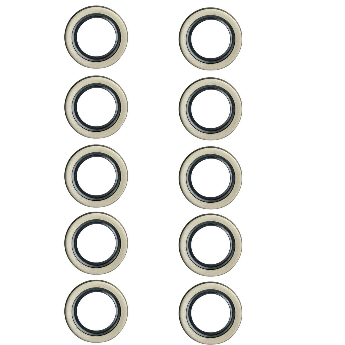 5,200–6,000 lb Trailer Axles 2.125" ID × 3.376" OD Double Lip Grease Seals with Cotter Pins-Trailer Supplies