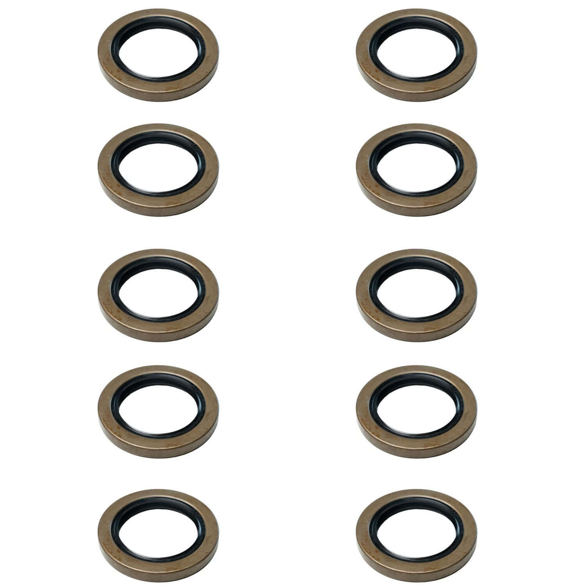 5,200–7,000 lb Trailer Axles 2.250" ID × 3.376" OD Double Lip Grease Seals with Cotter Pins-Trailer Supplies
