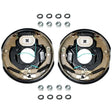3,500 lb Axles,10"x2-1/4" Self-Adjusting Electric Brake Assemblies,4-Bolt Mount