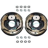 3,500 lb Axles,10"x2-1/4" Self-Adjusting Electric Brake Assemblies,4-Bolt Mount