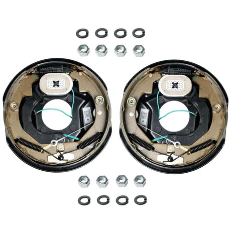 3,500 lb Axles,10"x2-1/4" Self-Adjusting Electric Brake Assemblies,4-Bolt Mount