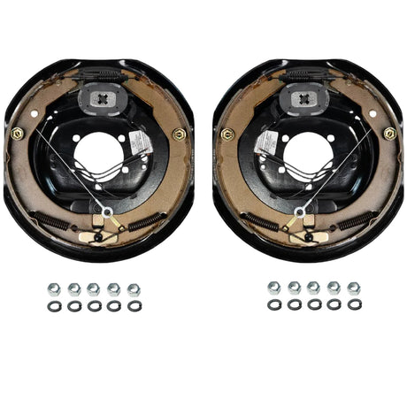 7K Trailer Axles,12"x2" Self-Adjusting Electric Brake Kit, for 7K Trailer Axles, Replaces Dexter, Fits 5-Bolt Flange, 15–17.5" Wheels-Trailer Supplies