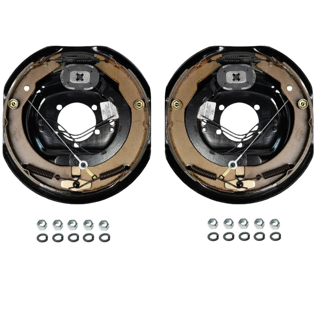 7K Trailer Axles,12"x2" Self-Adjusting Electric Brake Kit, for 7K Trailer Axles, Replaces Dexter, Fits 5-Bolt Flange, 15–17.5" Wheels-Trailer Supplies
