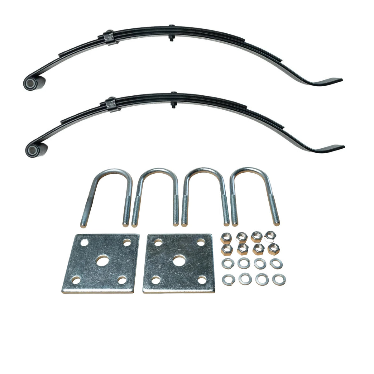 1,500 Capacity Rated Trailer Axles 24.62" 3-Leaf Radius End Trailer Spring 1-3/4" Wide