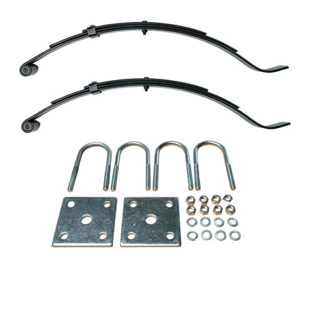 1,500 Capacity Rated Trailer Axles 24.62" 3-Leaf Radius End Trailer Spring 1-3/4" Wide