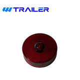 TecNiq 2.5" Round Red LED Side Marker Light with Reflector, Pack of 4, S24-RR00-1