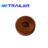 TecNiq 2.5" Round Amber LED Side Marker Light with Reflector, Pack of 4, S24-AA00-1
