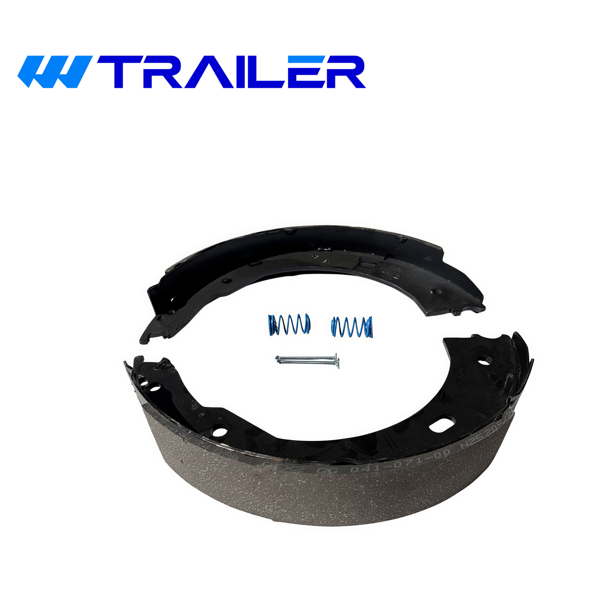 Trailer Parts Pro Manual Adjust Electric Brake Shoe and Lining Kit - 12" x 2" for 6K-7K Trailer Axles (Part: BP04-165)