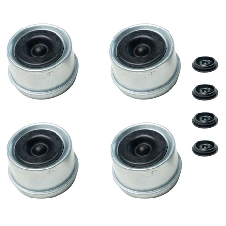 3500 Trailer Axles reaseable Dust Caps with Rubber Plug-Trailer Supplies