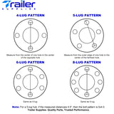 3,500 lb Axle,5 on 4.5" Fits 1-1/16”-1-3/8” Trailer Hub Kit