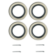 5,200–6,000 lb Trailer Axles 2.125" ID × 3.376" OD Double Lip Grease Seals with Cotter Pins-Trailer Supplies