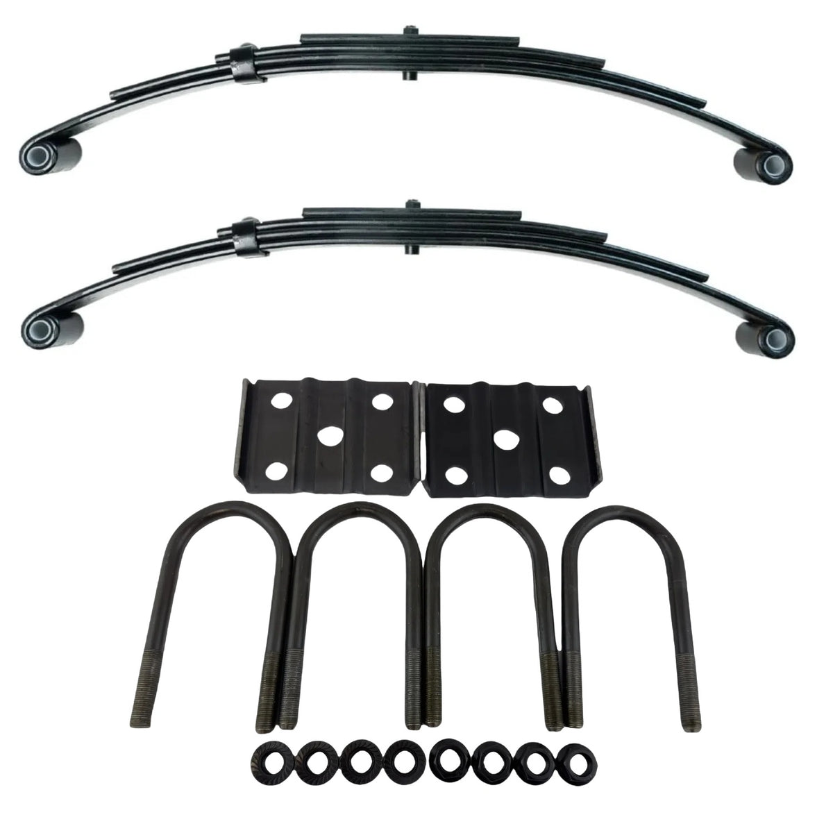 3,500 lb Axles 25.25" 4-Leaf Double Eye Trailer Springs 1-3/4" Wide