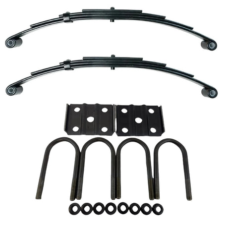 3,500 lb Axles 25.25" 4-Leaf Double Eye Trailer Springs 1-3/4" Wide