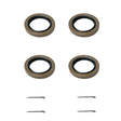 5,200–7,000 lb Trailer Axles 2.250" ID × 3.376" OD Double Lip Grease Seals with Cotter Pins-Trailer Supplies