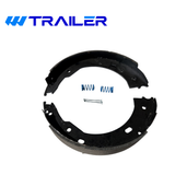 Trailer Parts Pro Manual Adjust Electric Brake Shoe and Lining Kit - 12" x 2" for 6K-7K Trailer Axles (Part: BP04-165)