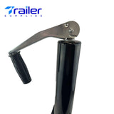 5,000 LBs Capacity,A-Frame Trailer Jack, 15-Inch Vertical Travel, Top-Wind Handle with Foot Plate, Black – Trailer Supplies