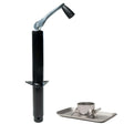2,000 lbs Capacity, 14-Inch Vertical Travel, Top-Wind A-Frame Trailer Jack, , Black Powder-Coated, with Foot Plate-Trailer Supplies