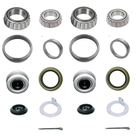 2 Sets Trailer Bearing Kit for 6,000–7,000 lb Axles