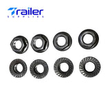 5,200–7,000 lb Axles, Fits 3" Round Axle, 9/16"-18 Thread Grade 5 U-Bolt Kit –7” U-Bolts