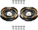 5,200–7,000 lb Trailer Axles 12"x2" Manual Electric Brake Kit,5 Bolt Mount, Fits 15"–17.5" Wheels