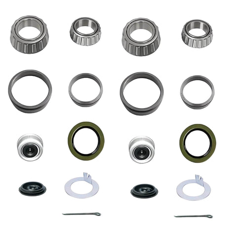 2 Sets Trailer Bearing Kit for 5,200–6,000 lb Axles