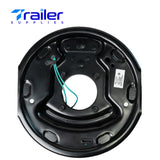 3,500 lb Axles 10" x 2-1/4" Manual Electric Trailer Brake Assembly,4-Bolt Mount