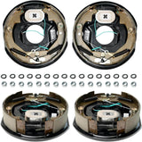 3,500 lb Axles,10"x2-1/4" Self-Adjusting Electric Brake Assemblies,4-Bolt Mount