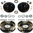 Hub & Drum + Brake Kit for 3,500 lb Axles – 5 on 4.5" Pre-Greased Hubs + 10" x 2-1/4" Electric Brake Assemblies (Manual Adjust or Self-Adjusting)