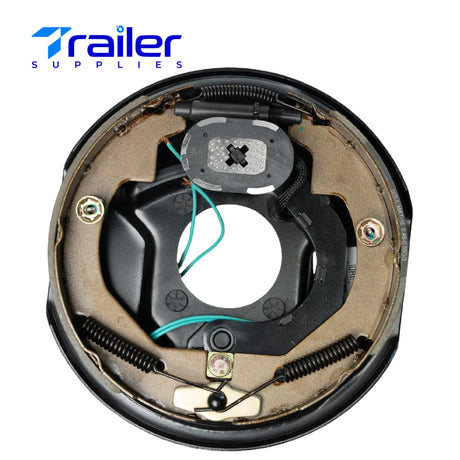 3,500 lb Axles 10" x 2-1/4" Manual Electric Trailer Brake Assembly,4-Bolt Mount