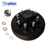 7,000 lb Axles – 12"x2" Manual Electric Brake & Drum Kit for 7,000 lb Axles – 8 on 6.5", 9/16" Studs, Manual-Adjust Brake Assemblies