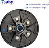 3,500 lb Axles 10" x 2-1/4" Manual Electric Trailer Brake Assembly,4-Bolt Mount