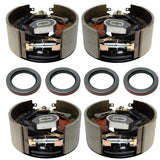 12,000 lb Axles 12.25" x 5", Self-Adjusting Electric Brake