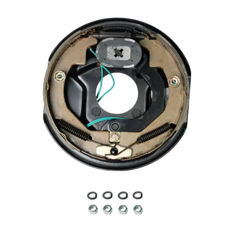 5,200–7,000 lb Trailer Axles 12"x2" Manual Electric Brake Kit,5 Bolt Mount, Fits 15"–17.5" Wheels