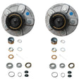 12" x 2" Trailer Brake Drum Kit – 6 on 5.5" Hub for 5,200–6,000 lb AxlesThis 2-Pack Galvanized Idler Hub Kit from Trailer Supplies is designed for 3,500 lb trailer axles with tapered spindles (1-3/8" to 1-1/16"). Ideal for boat trailers, utility trailers,
