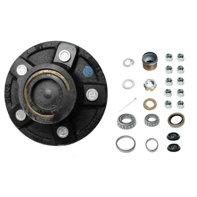 3,500 lb Axle,5 on 4.5" Fits 1-1/16”-1-3/8” Trailer Hub Kit