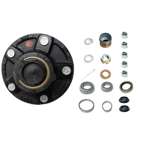 3500 lbs Axle 2 Sets 5 on 5" Trailer Hub Kit