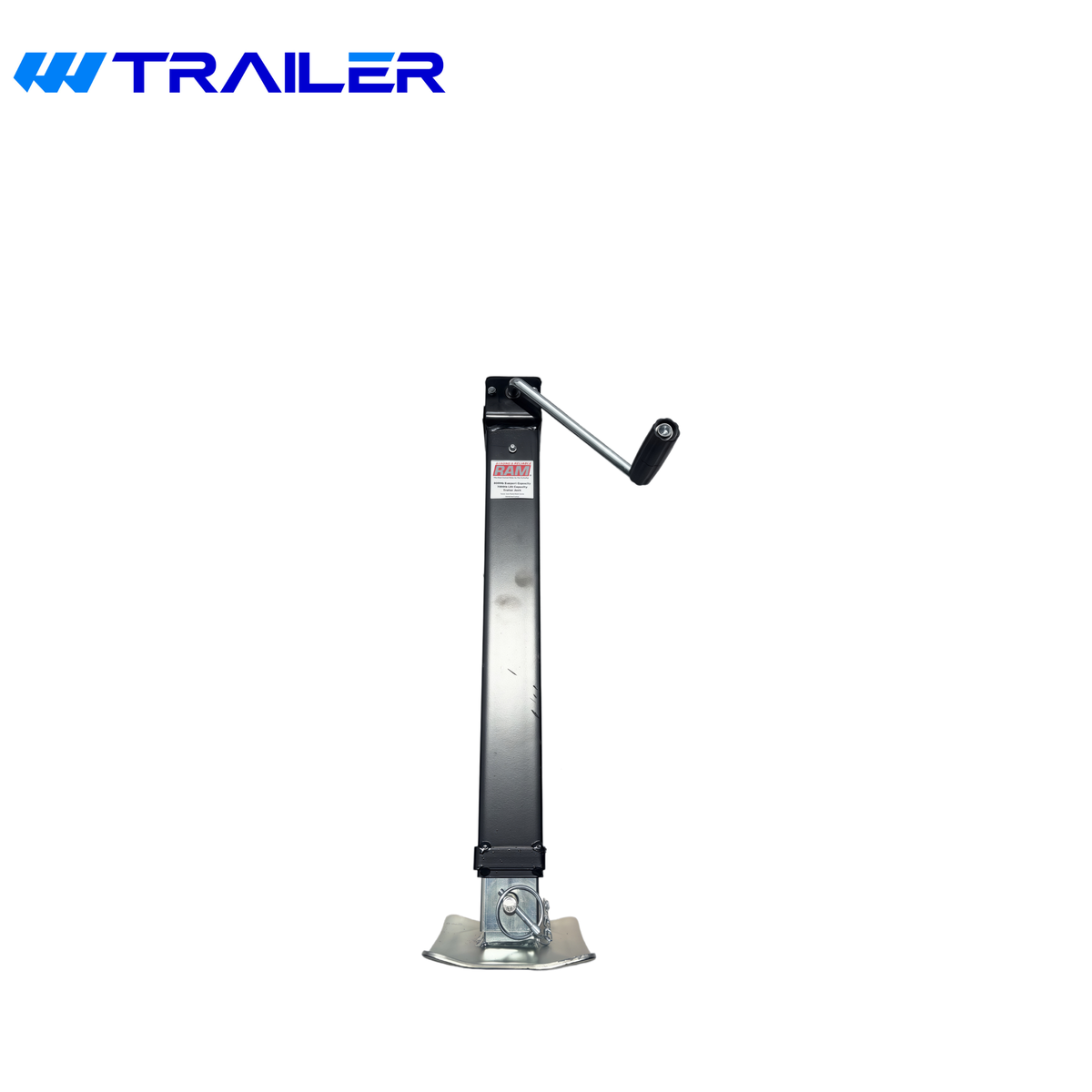 RAM 8, 000lb Support/ 7,000 Lift Capacity Side Wind Square Trailer Jack with Drop Leg (TJD-7000S)