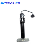 RAM 3,000 lb Support / 2,000 lb Lift Swivel Pipe Mount Trailer Jack with Footplate & Top Wind Handle (TJP-2001-B)