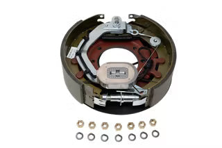 Trailer Parts Pro Forward Self-Adjusting Electric Trailer Brake Assembly - 12-1/4" x 3-3/8" Left Hand for 9K-10K GD Axles (7-Bolt Flange, EB01-140)