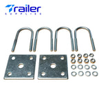 2000 lb U-Bolt Kit for 1-3/4" Round Axles