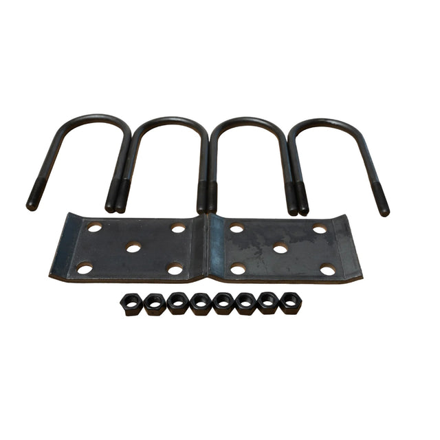 3-1/2" U-Bolt Kit for 8,000 lbs Round Trailer Axles – 7-3/4" Long x 9/16"-18 Thread