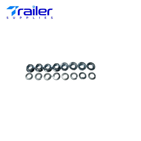 Heavy-Duty Trailer U-Bolt Kit for 5,200–7,000 lb 3" Axles 1/2"-20 thread