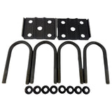 3,500 lb Trailer Axle U-Bolt Kit – Fits 2-3/8" Round Axles – 5.5" x 1/2" U-Bolts with Tie Plates & Hardware
